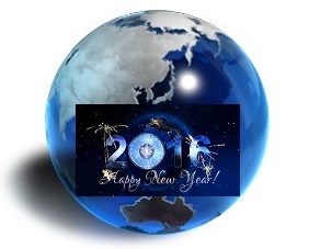 Blue Globe_Happy New Year 2016_Middle_Reduced