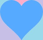 Colorful Blue Heart